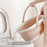 1 Pcs Pink Outdoor Cleaning Plastic Bucket Clothing Storage Bucket Debris Sorting Accessories