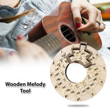 1PCS/2PCS/3PCS Music Instrument Wood Melody Maker of Fifths Circle Wooden Wheel and Musical Tool