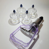 Cups Lose Weight Healthcare 4 Round Thickened Plastic Cup Therapy Vacuum Suction Cupping with Pump