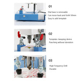 Spectacle lens Three-eye punching mechanism template hine Glasses processing equipment