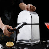 Portable Chopper Box Crusher Shaved Ice hine Hand Crank Maker for Making Drin Home