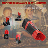 3W Electric Torch LED Flashlight Portable Outdoor Emergency Light Fishing Camping Lamp for Milwaukee 10.8V 12V Li-ion Battery