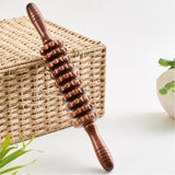Beech wood yoga massage roller lumbar cervical shoulder back leg wooden stick thin body meridian fiess massager