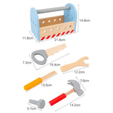 Take-Along Kit Pretend Play Tool Set Gift For Boy Or Girl Kids Educational DIY Wooden Nut Assembly Toys