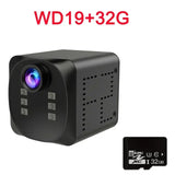 WD19 1080P 160° Wide Angle Camera with Night Vision Motion Detection Video Recorder for Home Security Mini Wifi Cameras