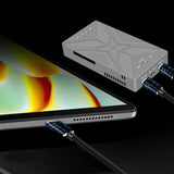 M.2 NVME SSD Enclosure Dual Bay RAID For M2 Nvme 2230 2242 2260 2280 Type-C USB 3.2 Gen2 20Gbps External Mobile Hard Drive Case
