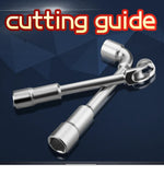L type socket wrench spanner 6 point l handle