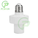 E27 Wireless Radar Induction Head Smart Light Adapter Lamp Holder Bulb Base Socket Human Presence Motion Sensor Switch