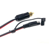 DIY 14AWG Heavy Duty Harness Quick Disconnect Plug SAE to DIN Hella Socket 90cm for Motorcycles