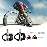 Clipless Replacement Accessories Waterproof Road Bike with Cleats Bicycle Pedals for Touring Riding Equipment