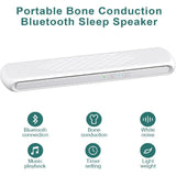 Pillow Speaker Bone Conduction Stereo, Mini Portable Bluetooth Sleep Headphones for Deep Sleeping, Insomnia Noise Machine for Side Sleepers