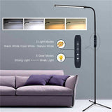 Flexible Gooseneck LED Lamp - 360° Rotation, Remote Control, Adjustable Brightness for Indoor