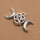 1 Set DIY Pendant Sier Five-Pointed Star Nordic Moon Goddess Accessories