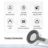Woods Lamp Skin Analyzer For Skin UV Magnifying For Beauty Facial Testing Wood Lamp Light Skin Analysis Detection Personal Care
