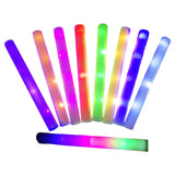 9pcs Halloween Light-Up Foam Stick Decoration Sponge Fluorescent Stic Glow With Battery Party Wedding Festival Decor Supplies