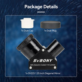 SV223 Zenith Mirror 1.25-inch 90 degree 1/10 λ plane mirror dielectric coating Clicklock