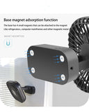 Mini USB Rechargeable Portable Silent Desktop Fan, 5000mAh, Timing Magnetic Suction, Air Cooler, Office and Outdoor