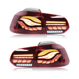 M4 GTS Design Style Dynamic Full LED Tail Lights With Sequential Turn Signal Fit For Volkswagen Golf Mk6 GTD R R20 2009-2013