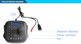 4D Network Joystick Keyboard Controller For Hight Speed Dome PTZ IP Camera to achieve a unified LAN control device