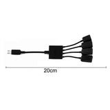 1 to 4 OTG Converter Cable Portable Data Transmission Practical Mini Charging Adapter