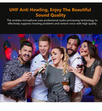 New Product Professional Vocal Mic Set 2 UHF Dynamic Handheld Wireless Microphone Good Quality Stage Karaoke Uhf 2023