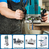 2Pc Flush Trim Router Bit Set 1/2Inch Shank,Double Bearing Spiral Trimming Woodworking Milling Cutter Tool for Wood