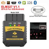 OBD2 Car Diagnostic Tools Bluetooth 4.0/2.0 OBD II Scanner For IOS Android PC V1.1 Code Reader Read&Clear The Fault Codes