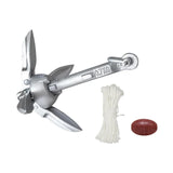 0.7/1.5KG Grapnel with 65ft Rope and Buoy Marine Anchor for Kayak Fishing Canoes Jet Ski SUP Board