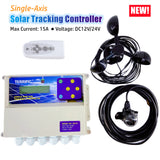 NEW Axis Solar Automatic Tracking Max 15A Sunshine Tracing Controller 12V/24V Single Shaft Sun Tracker System