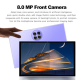 10.1 inch Network Tablet - 8GB+256GB Storage, 5G Capable, 10-Core MTK6797 Processor, 128GB Expandable Memory, BT5.0, 7000mAh Battery