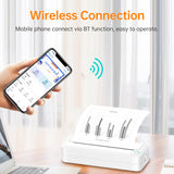 A4 Paper Thermal Wireless BT Mobile Photo Printer - Support 210mm Wide for Outdoor Travel and Home Office Printing