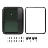 RV Door Tear Drop Tempered Glass Tinted Sliding Window Full Sealing Camper Trailer Door with Insect Net Safe Lock Aluminum Alloy