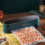 Electric Food Vacuum Sealer Commercial Household Digital Display for Dry Wet Pumping Packaging hine Include 10Pcs Bags