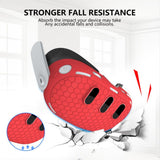 7pcs Accessories Set VR Front Shell Protector Controller Grips Anti-Scratch Protective Cover Washable for Meta Quest 3