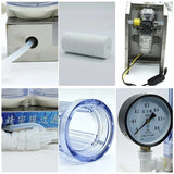220V 60W 5-inch Double Filter Fruit Wine Filtering hine Household Small Brewing Equipment With Pressure Gauge