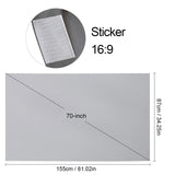 Portable Screen Simple Curtain Anti-Light Projection Screens for Home Outdoor Office Projector 60/70/80/100/120 Inches