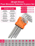 9Pcs Torx Wrench Kits Allen Hexagon Hex Head Spanner Keys Set Double End L Type Star Screwdriver Hand Repair Tools