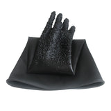 Sandblast hine protection Thickened rubber palm particle anti-slip 1pair Sand Blasting Gloves protective gloves