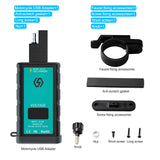 Motorcycle SAE to USB Charger with Voltmeter On/Off Switch Support QC3.0 PPS DCP FCP SCP AFC MTK PE For iPhone Samsung