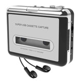 USB Capture Cassette Tape-to-MP3 Converter into Computer HiFi Sound Quality Mega Bass Audio Music Player with Earphone