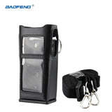 4PC Hard Leather Carrying Sleeve Shoulder Case Bag Holster Holder with Belt Clip for Hytera PD780 PD780G Walkie Talkie Accessory