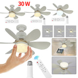 Fans Lights Crystal Fandelier 3000K-6500K 3 Speed Remote Control LED Ceig Fan For Bedroom/Garage/Kitchen