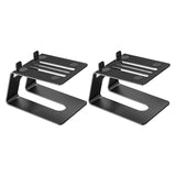 Desktop Pair Tabletop Speaker with Vibration Absorption Pads - 7.1"x5.1", Multipurpose Studio Monitor Stands