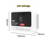 PWM Charge 10A-60A with LCD Display Solar Photovoltaic Controller System 12V/24V for Lead-acid Lithium Battery
