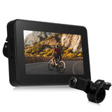 Bicycle Handlebar Mirror & Rear Camera - 4.3" Monitor, 1080P, Rechargeable, Night Vision, 150° Wide Angle