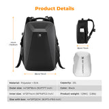 Backpack Hardshell DSLR 22L Large Capacity Camera Case Waterproof Bag with 15.6 Inch Laptop Compartment