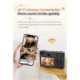 5K Professional Camera Wide Angle Digital Zoom 64MP Camcorder Photography 3 Inch Screen Vlog Video Recorder WIFI Webcam