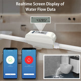 Tuya WiFi Intelligent Watervae Dual-Band wrate Meter APP Efficient Home Water Management Device for Voice Control