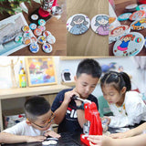 Pneumatic Button Maker DIY Equipment Making Badge Medal