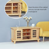 1/12 Dollhouse Miniatures TV Cabinet Stand Table Mini Wardrobe Bedroom Wooden Toys Furniture Dolls House Accessories